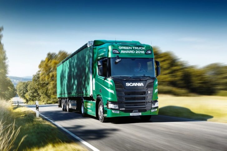 Экологичный грузовик Scania